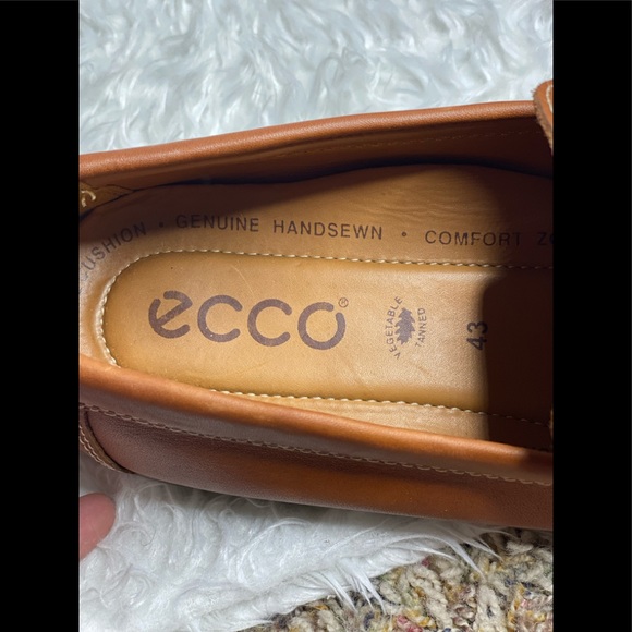 Ecco leather men loafers size 43 main image 5